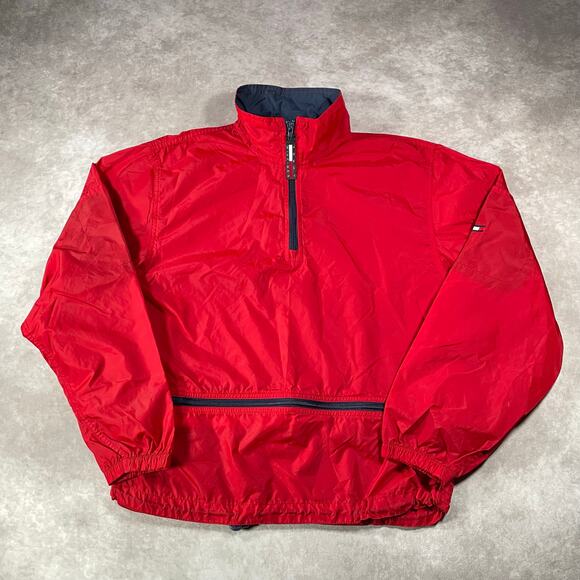 Vintage Women’s Tommy Hilfiger Embroidered Logo Pullover Windbreaker - Picture 1 of 5